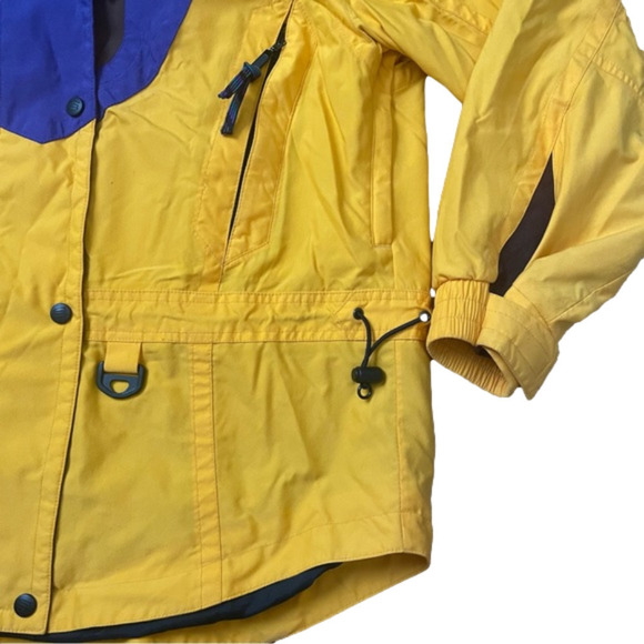 VINTAGE 90 Slalom Sports Ski Snowboarding Winter Full Zip Jacket Women's Size 10 - Picture 6 of 9